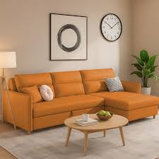 Casaliving Floster LHS 4 Seater Double Foam Pull Out Sofa Cum Bed