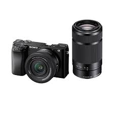 SONY ILCE6100K/BQ IN5 Mirrorless Camera Body with SELP16502 Power Zoom (Black)