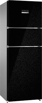 BOSCH 335 L Frost Free Triple Door 3 Star Refrigerator (Black Pearl, CMC36K23NI)