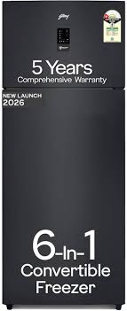 Godrej 472 L Frost Free Double Door 1 Star Refrigerator  with AI Powered(Matt Black, RF EON 474AN RCI MT BK)