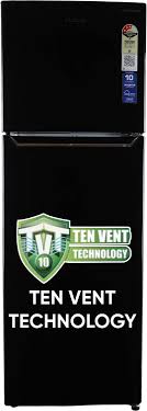 Lloyd 310 L Frost Free Double Door 3 Star Convertible Refrigerator  with Inverter Compresser (Metallic Black, GLFF343AMBC1PC)
