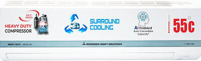 MITSUBISHI N2026 Model 1.5 Ton 3 Star Split Hyper Inverter AC (DXK18YAMDA-W, DXC18YAMDA-W, White)