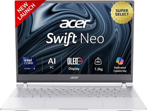 Acer Swift Neo Office 2024 + M365 Basic Intel Core Ultra 5 115U – (16 GB/1 TB SSD/Windows 11 Home) SFN14-54H