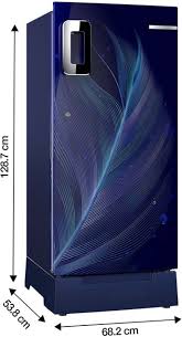 BOSCH 187 L Direct Cool Single Door 4 Star Refrigerator with Base Drawer (Feather Blue, CST18B34PI)