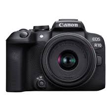 Canon EOS R10 Mirrorless Camera Body with RF-S 18 – 45 mm f/4.5 – 6.3 IS STM Lens (Black)