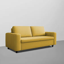 Casaliving Alicia 3 Seater Double Solid Wood Pull Out Sofa Cum Bed