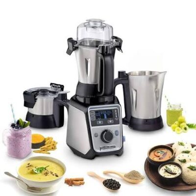 Hamilton Beach 58770-IN 1400 W Juicer Mixer Grinder (58770-IN | 3 Jars | Black and Steel)