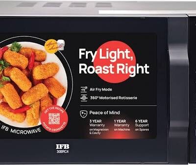 IFB 30 L  Convection Microwave with Air Fry, Cooling System,Fermentation mode,(30BRC4, Black)