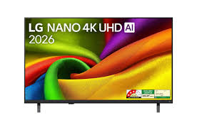 LG AI NU87 164 cm (65 inch) Ultra HD (4K) LED Smart WebOS TV 2026 Edition with NANO Detail Enhancer, HDR10 Pro, 4K Super Upscaling Alpha7 AI Processor 4K Gen9, Dolby Atmos, AI Sound Pro (9.1.2 ch), Multi AI (Google Gemini & MS Copilot), Linear Flow Design, 60Hz VRR, LG Channels (65NU870BPLA)