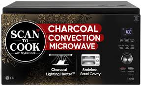 LG 32 L with Scan to Cook, Wi-Fi Enabled,(MJEN326PKW, Black)