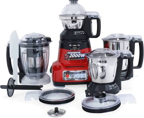 Panasonic MX-AE475 Monster 2000 W Mixer Grinder (MONSTER MX-AE 475 750 Juicer Mixer Grinder | Red)