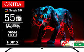 ONIDA 138 cm (55 inch) Ultra HD (4K) LED Smart Google TV 2025 Edition with Dolby Digital & HDR 10 (55UZI)