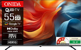 ONIDA 138 cm (55 inch) Ultra HD (4K) LED Smart Google TV 2025 Edition with Dolby Digital & HDR 10 (55UZI)