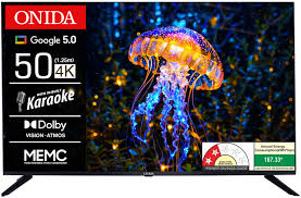 ONIDA Karaoke Series 126 cm (50 inch) Ultra HD (4K) LED Smart Google TV 2025 (50UGFD)