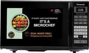 Panasonic 27 L Black Mirror, Heat , stainless steel cavity, Magic Grill Convection Microwave Oven (NN-CT645BFDG, Black