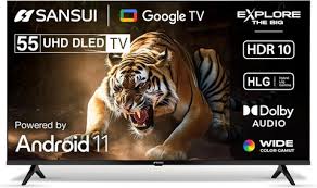 Sansui 140 cm (55 inch) Ultra HD (4K) LED Smart Google TV 2025 Edition (JSW55UG23)