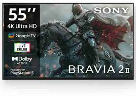 SONY BRAVIA 2 II 138.8 cm (55 inch) Ultra HD (4K) LED Smart Google TV (K-55S25EM2)