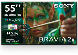 SONY BRAVIA 2 II 138.8 cm (55 inch) Ultra HD (4K) LED Smart Google TV (K-55S25EM2)