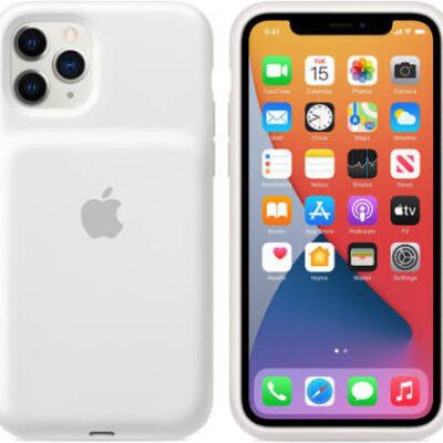 Apple Smart Battery Case Wireless Power Bank Compatible with Iphone 11 Pro (White, Lithium-ion, for Mobile)