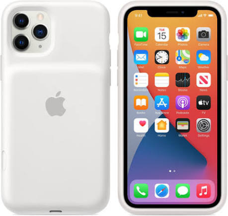 Apple Smart Battery Case Wireless Power Bank Compatible with Iphone 11 Pro (White, Lithium-ion, for Mobile)